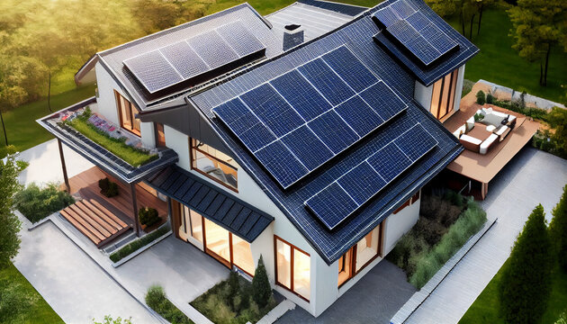 Imagem ilustrativa de Placas de energia solar residencial